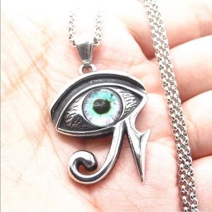 Eye of Ra / Eye of Horus Stainless Steel necklace
